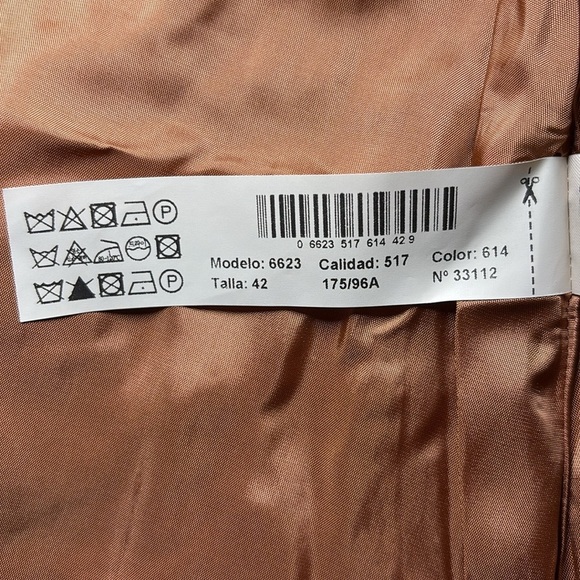 Massimo Dutti V-Neck Orange Midi Dress - Picture 9 of 11